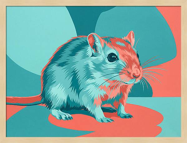Gerbil In Vibrant Colors