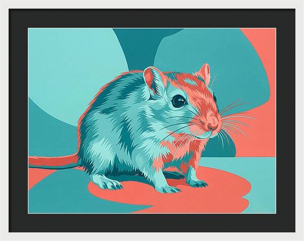 Gerbil In Vibrant Colors