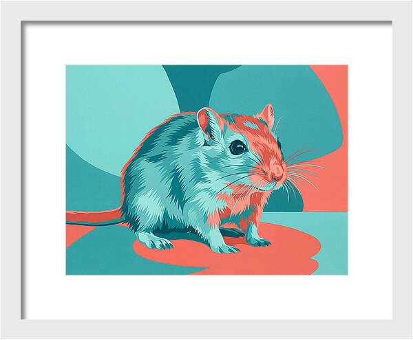 Gerbil In Vibrant Colors