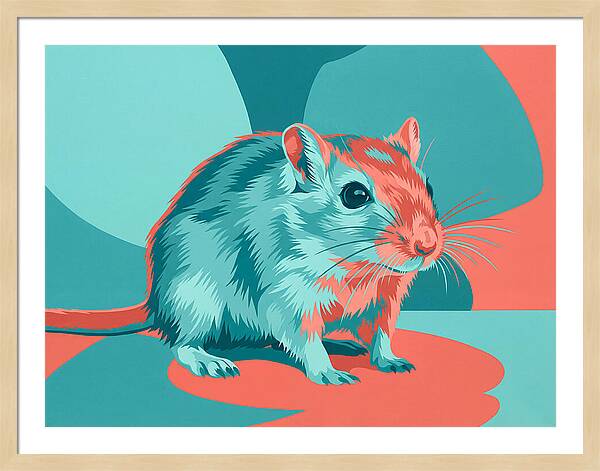 Gerbil In Vibrant Colors
