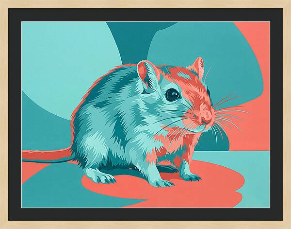 Gerbil In Vibrant Colors