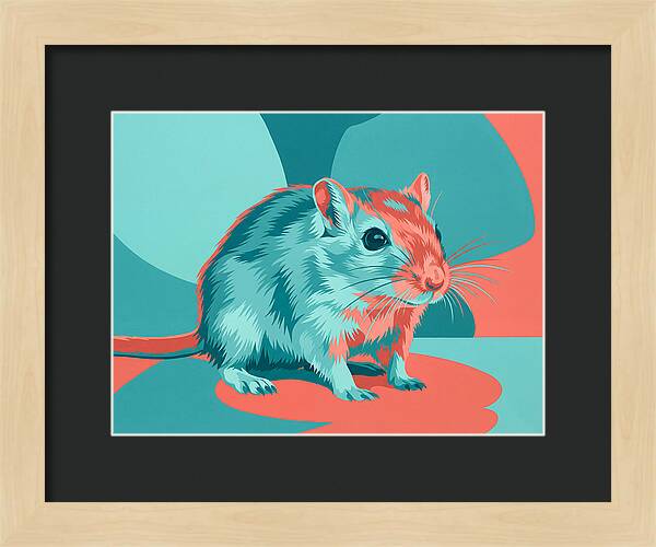 Gerbil In Vibrant Colors