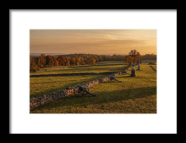 Gettysburg Battlefield At Golden Hour