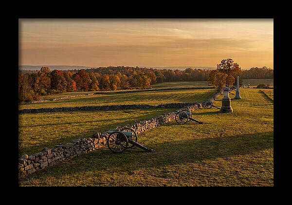 Gettysburg Battlefield At Golden Hour