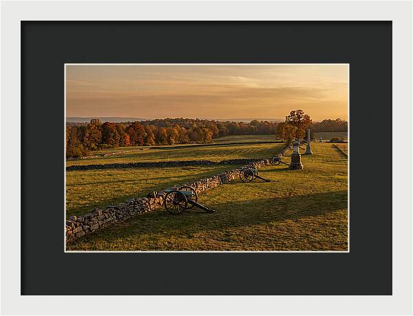 Gettysburg Battlefield At Golden Hour