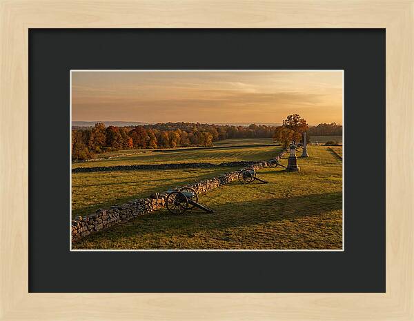 Gettysburg Battlefield At Golden Hour