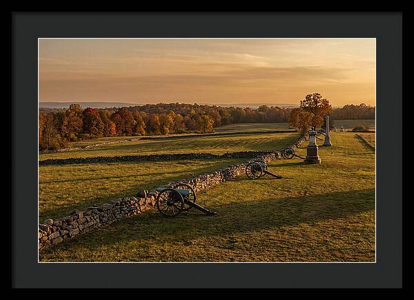 Gettysburg Battlefield At Golden Hour