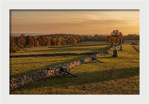 Gettysburg Battlefield At Golden Hour