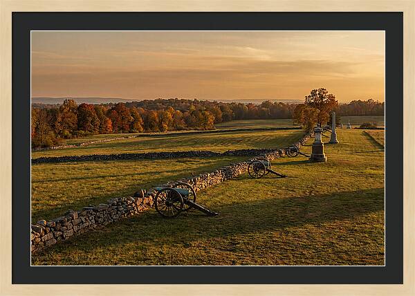 Gettysburg Battlefield At Golden Hour