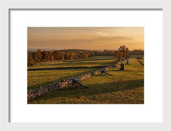 Gettysburg Battlefield At Golden Hour