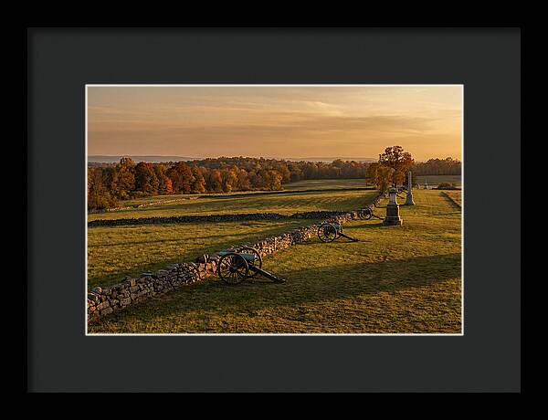 Gettysburg Battlefield At Golden Hour