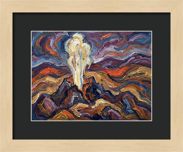 Geyser Eruption In Expressionism