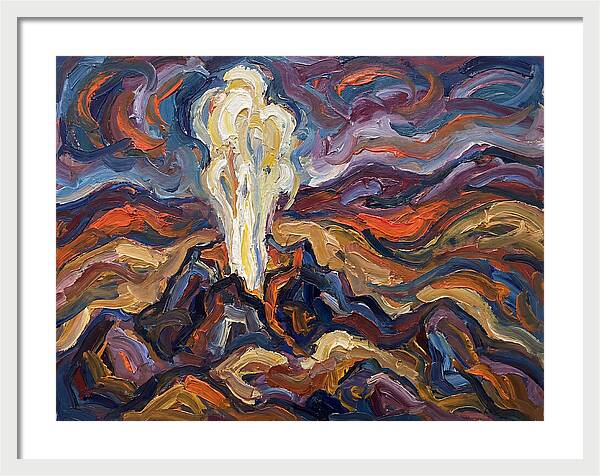 Geyser Eruption In Expressionism