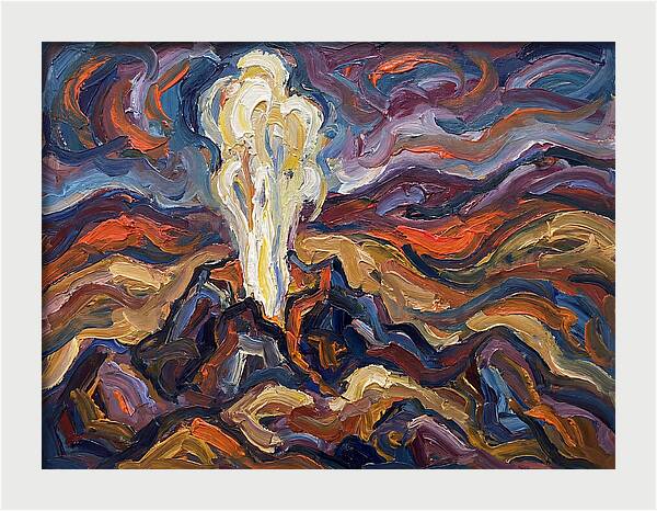 Geyser Eruption In Expressionism