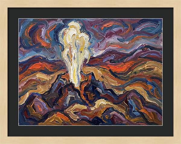 Geyser Eruption In Expressionism