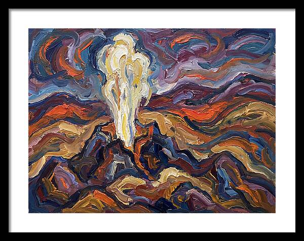Geyser Eruption In Expressionism