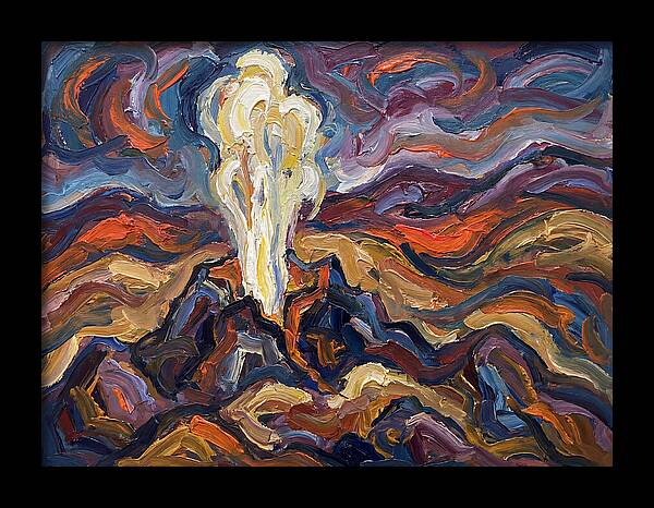 Geyser Eruption In Expressionism