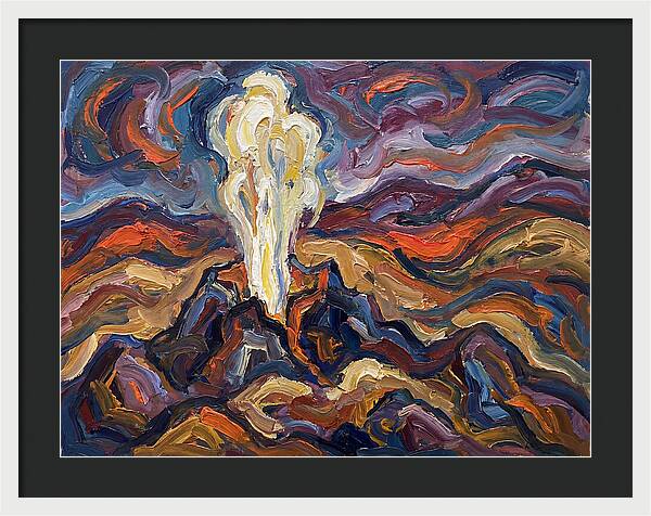 Geyser Eruption In Expressionism