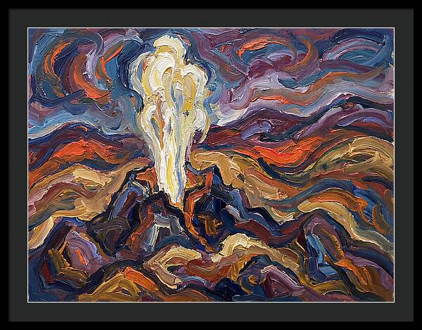 Geyser Eruption In Expressionism