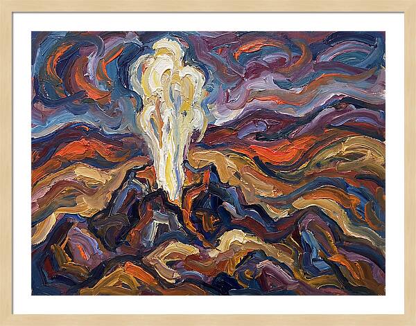 Geyser Eruption In Expressionism