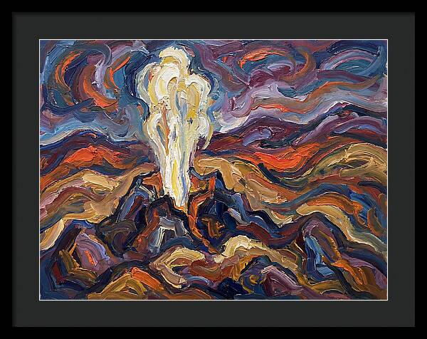 Geyser Eruption In Expressionism