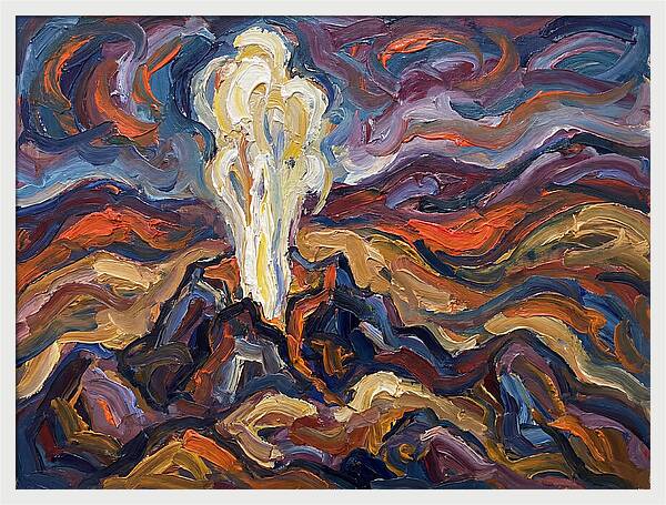 Geyser Eruption In Expressionism