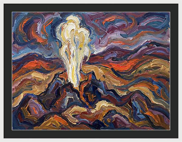 Geyser Eruption In Expressionism