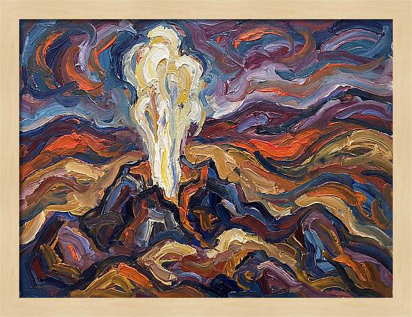 Geyser Eruption In Expressionism