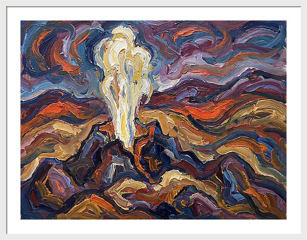 Geyser Eruption In Expressionism