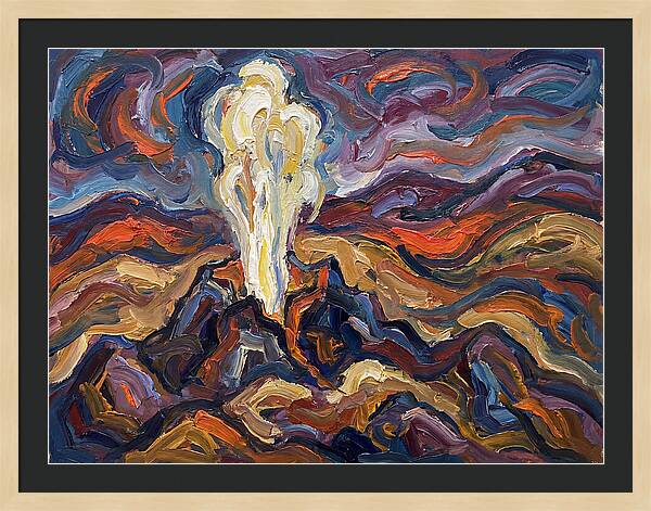Geyser Eruption In Expressionism