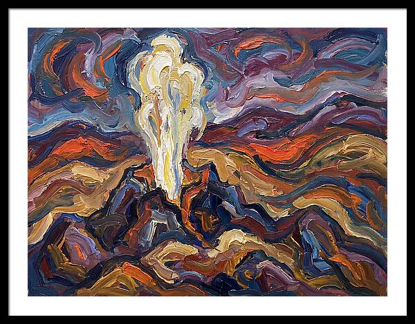 Geyser Eruption In Expressionism