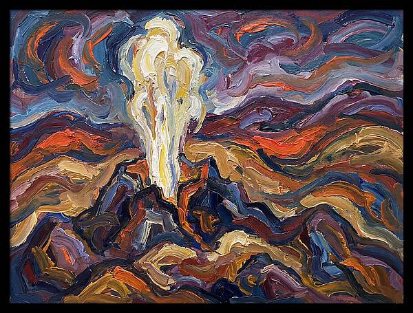 Geyser Eruption In Expressionism