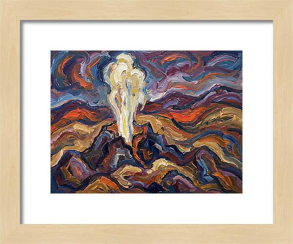 Geyser Eruption In Expressionism