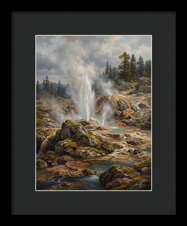 Geyser Eruption In Natures Embrace
