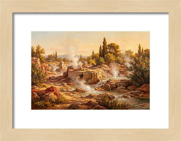 Geyser Landscape In The Mediterranean