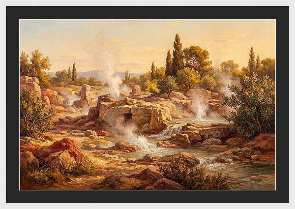 Geyser Landscape In The Mediterranean