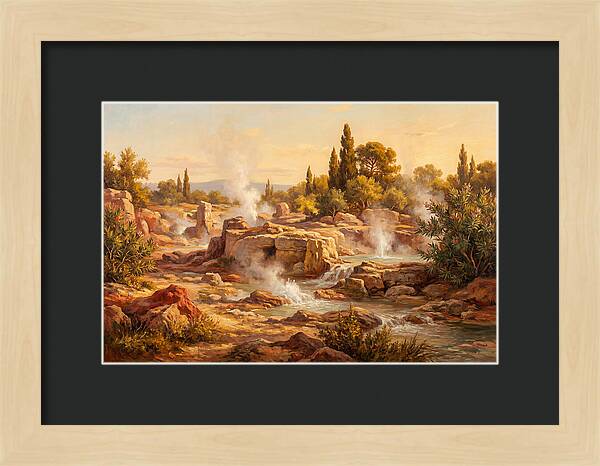 Geyser Landscape In The Mediterranean