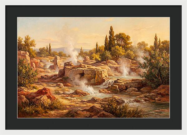 Geyser Landscape In The Mediterranean
