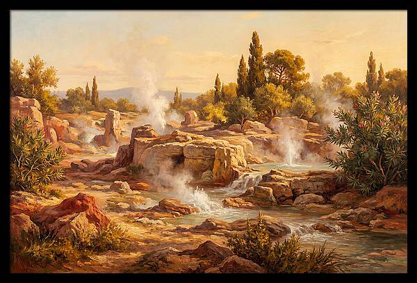 Geyser Landscape In The Mediterranean