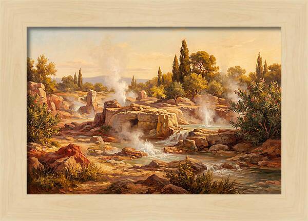Geyser Landscape In The Mediterranean