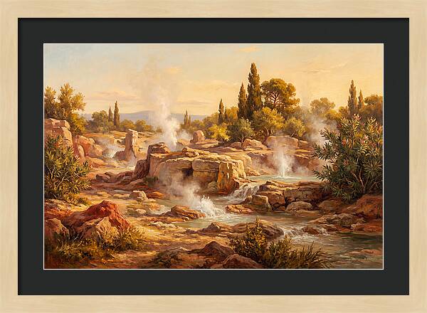 Geyser Landscape In The Mediterranean