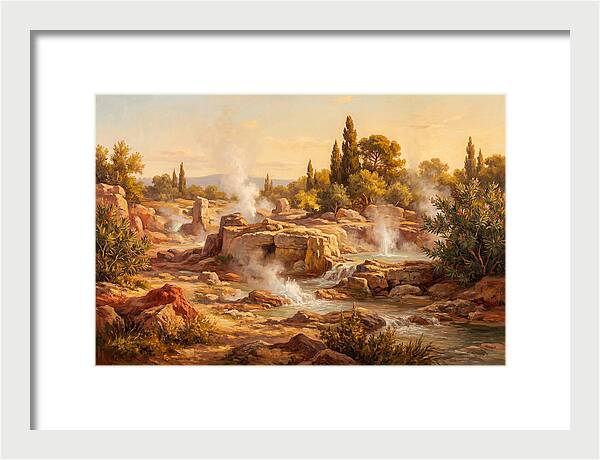 Geyser Landscape In The Mediterranean