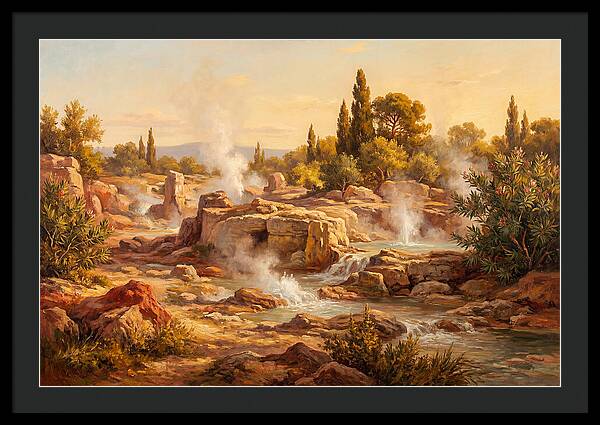 Geyser Landscape In The Mediterranean