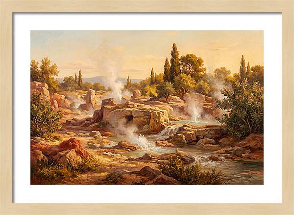 Geyser Landscape In The Mediterranean