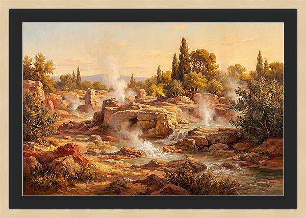 Geyser Landscape In The Mediterranean