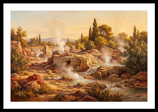 Geyser Landscape In The Mediterranean