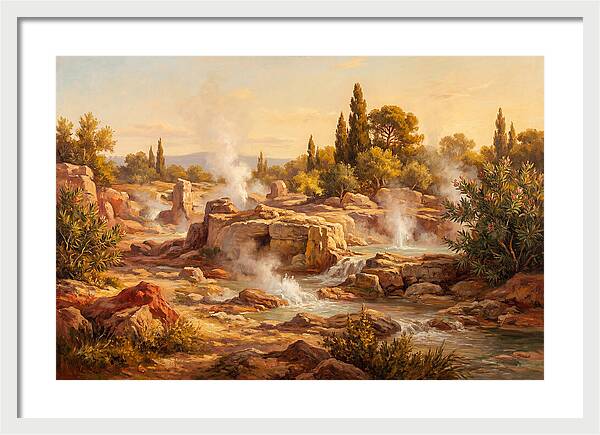Geyser Landscape In The Mediterranean