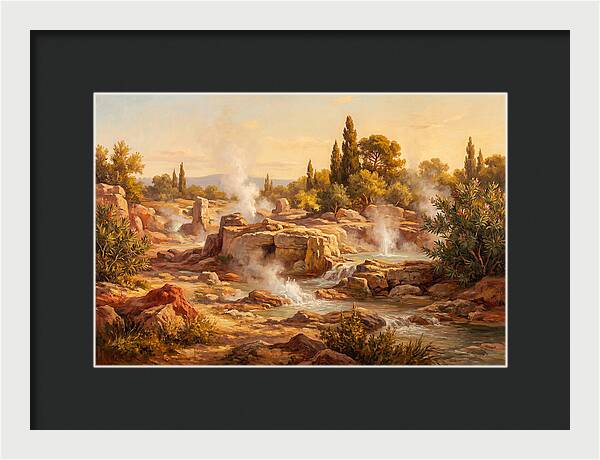 Geyser Landscape In The Mediterranean