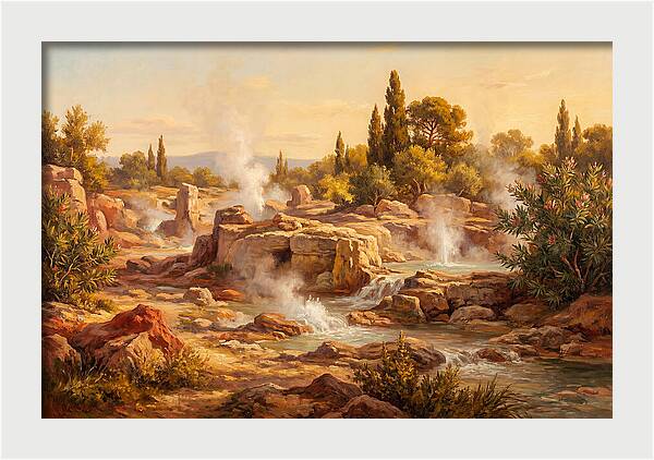 Geyser Landscape In The Mediterranean