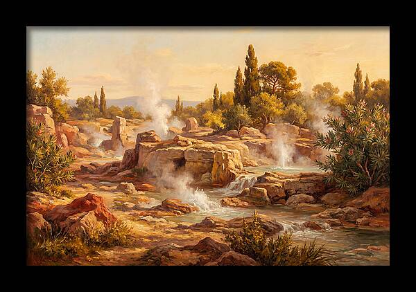 Geyser Landscape In The Mediterranean